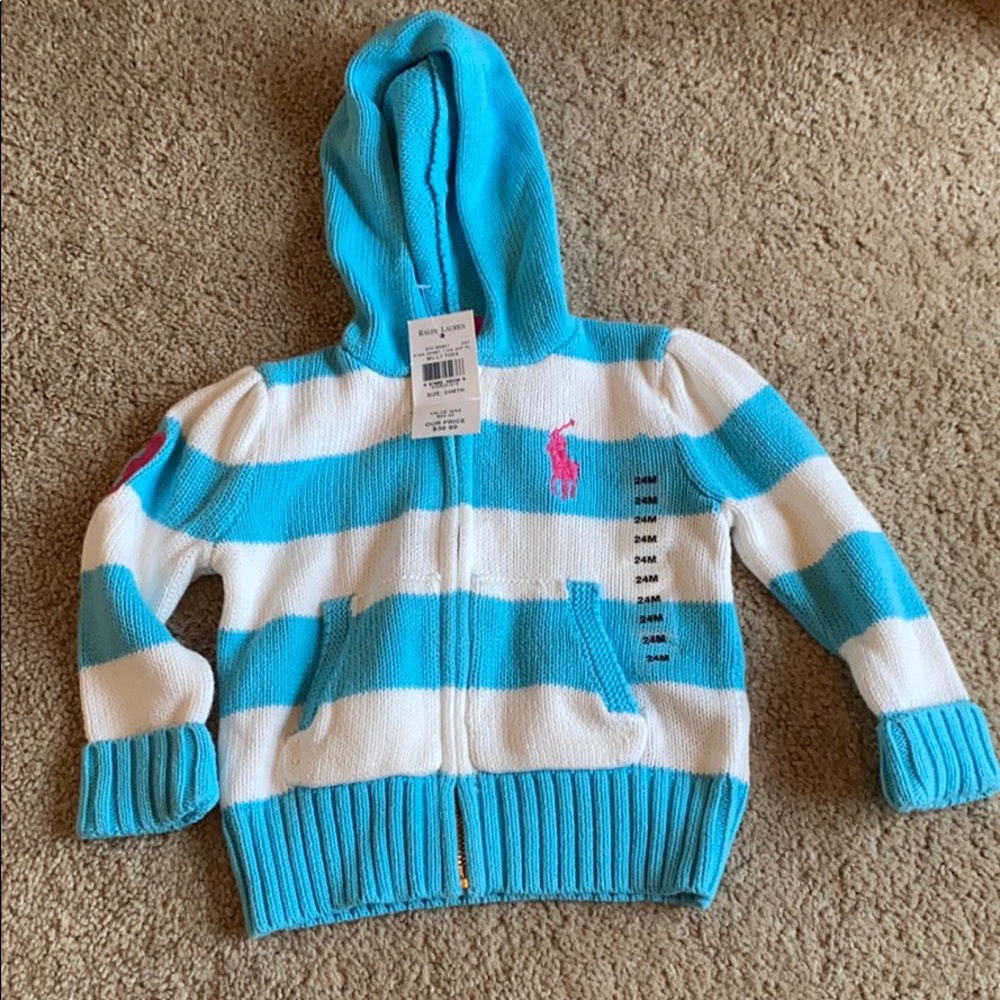 NWT Polo a Ralph Lauren Zip Sweater